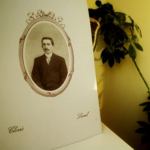 decorazioni murali regali personalizzati kit artigianali decorazioni murali Vecchia foto vintage Francia Su carta spessa uomo con i baffi Louis Laval