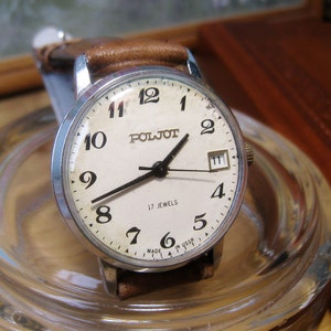 Vintage Poljot Mechanical Watch: 17 Jewels USSR Collectible