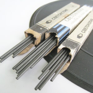 Vintage UDSSR Graphitstäbe Set: Designer Bleistiftmienen
