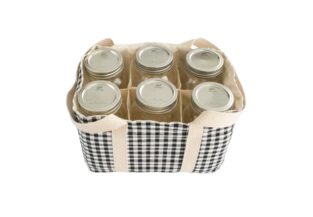 Mason Jar Tote Bag, Essential for Bulk Shopping and Carrying Your Jars