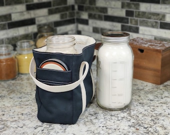 Mason jar bulk tote bag, essential for bulk shopping and carrying your jars