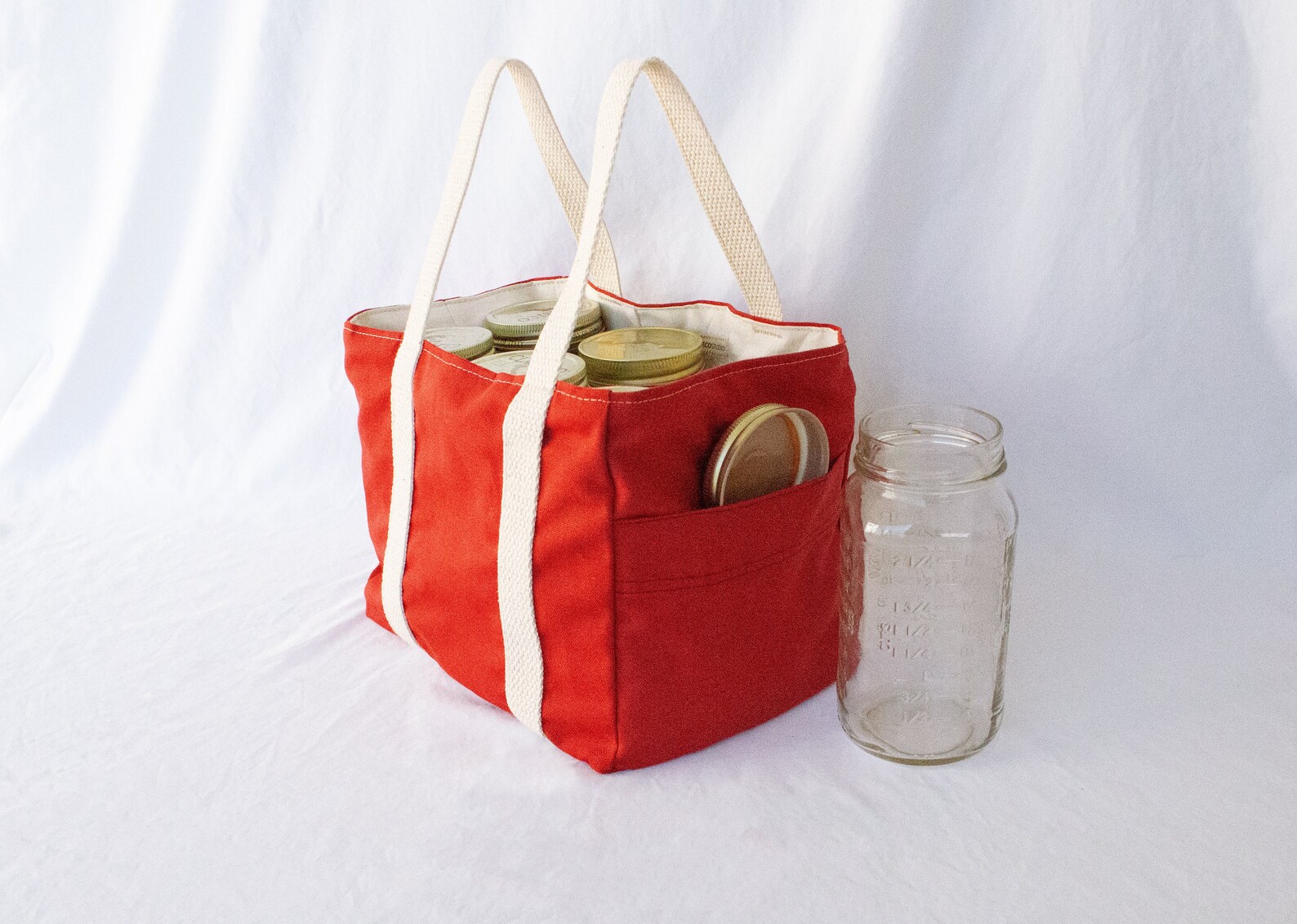Mason Jar Tote Bag Essential for Bulk Shopping and Carrying Etsy