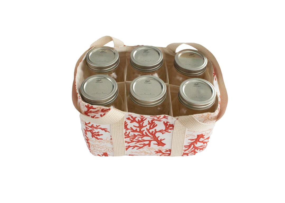 Mason Jar Tote Bag, Essential for Bulk Shopping and Carrying Your Jars