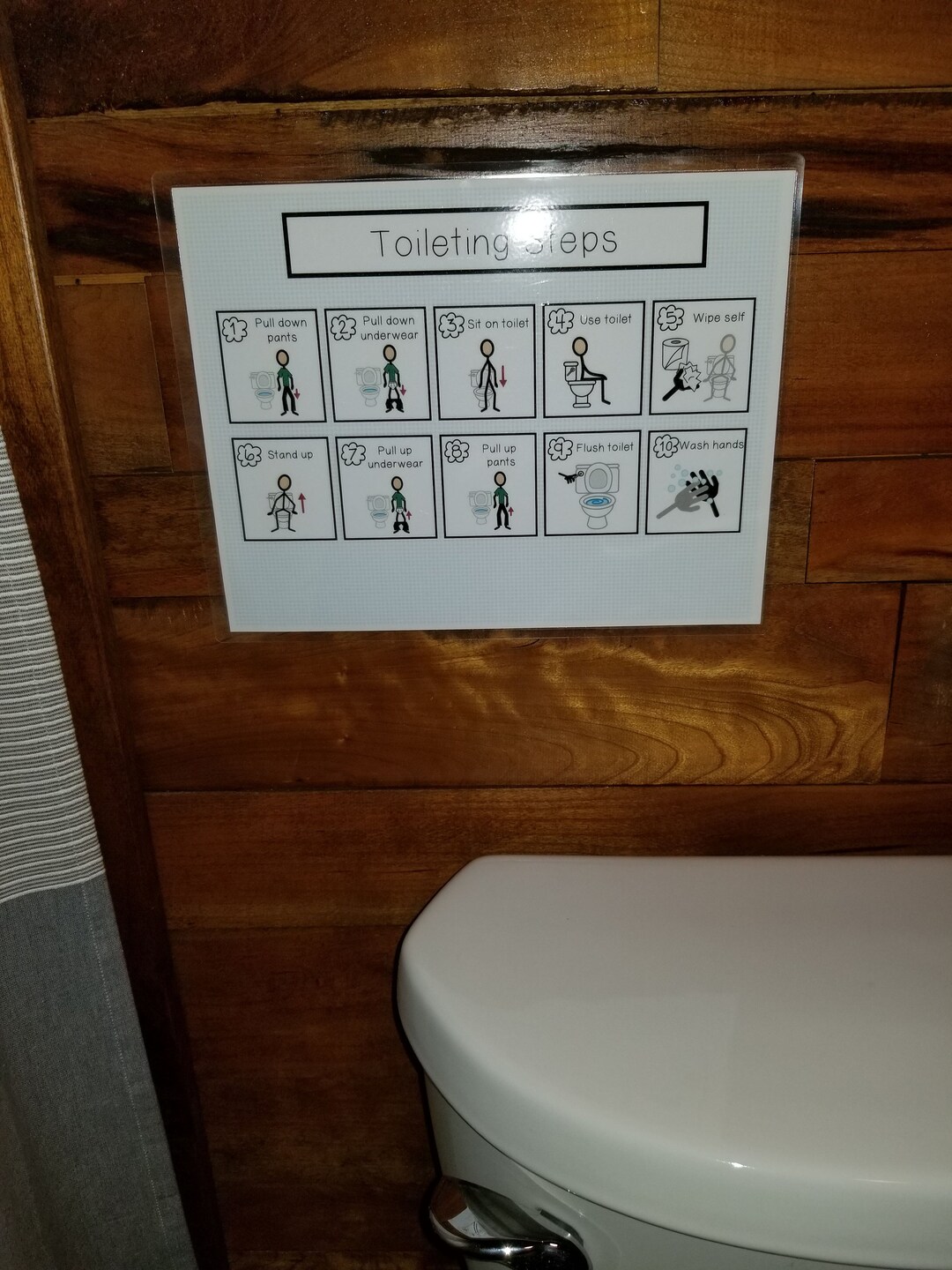 Toileting Steps Etsy