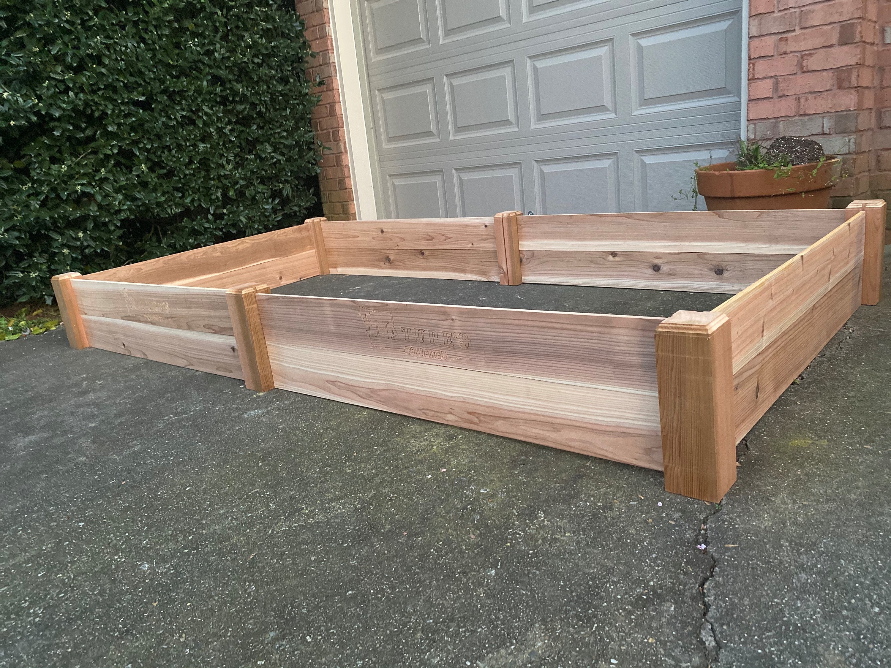 4ft X 8ft X 1ft Cedar Raised Garden Bed Etsy Canada