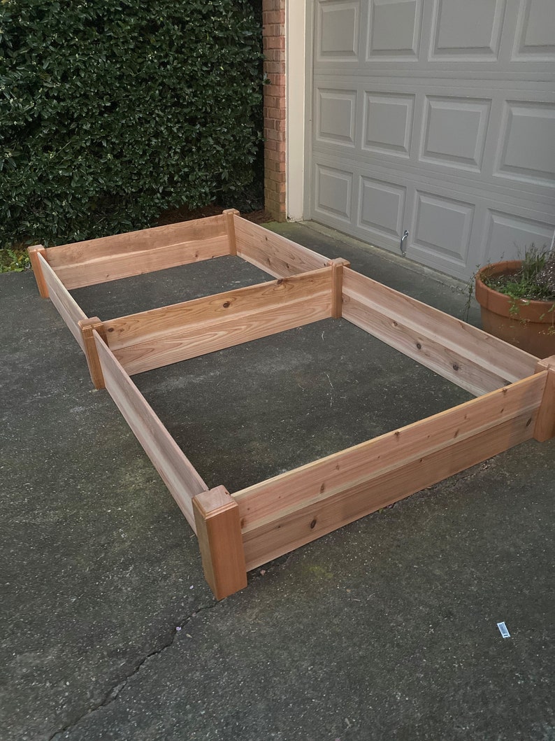 2ft x 8ft x 1ft Cedar Raised Garden Bed Etsy
