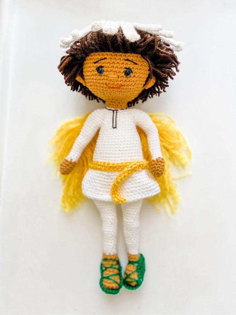 CROCHET PATTERN: Miles the Chamomile Fairy image 6