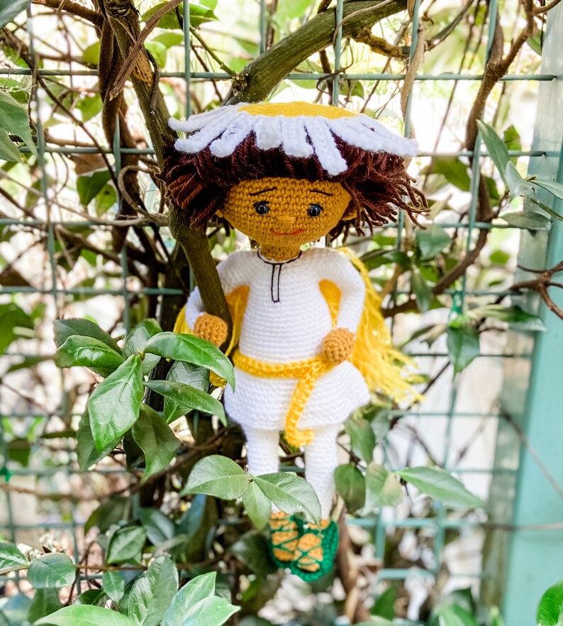 CROCHET PATTERN: Miles the Chamomile Fairy image 3