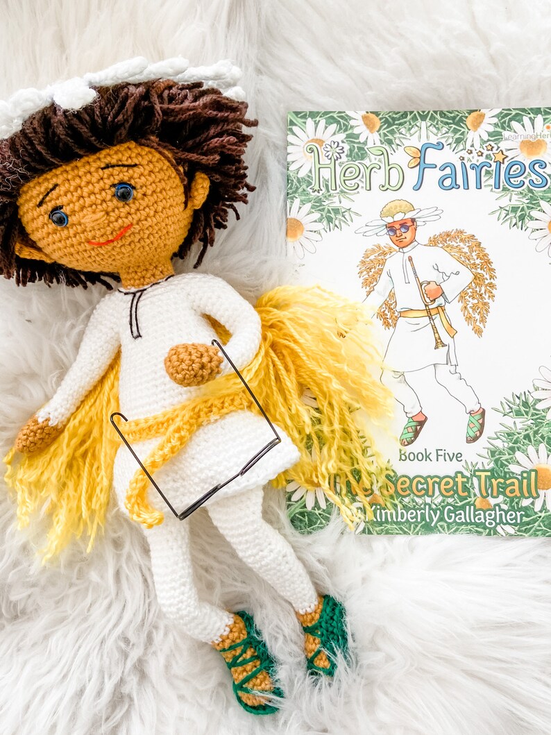 CROCHET PATTERN: Miles the Chamomile Fairy image 2