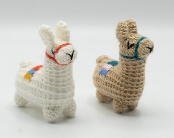 tiny stuffed llama