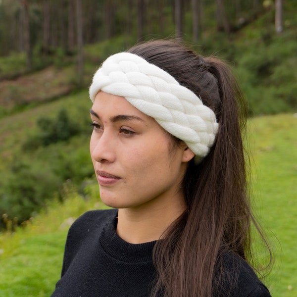 Headband Ear Warmer, Thick Soft, Alpaca Wool Blend, Women's Ski Band  | Gifts For Her