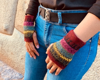 Baby Alpaca Fingerless Gloves | Premium Quality Comfortable & Soft| Women