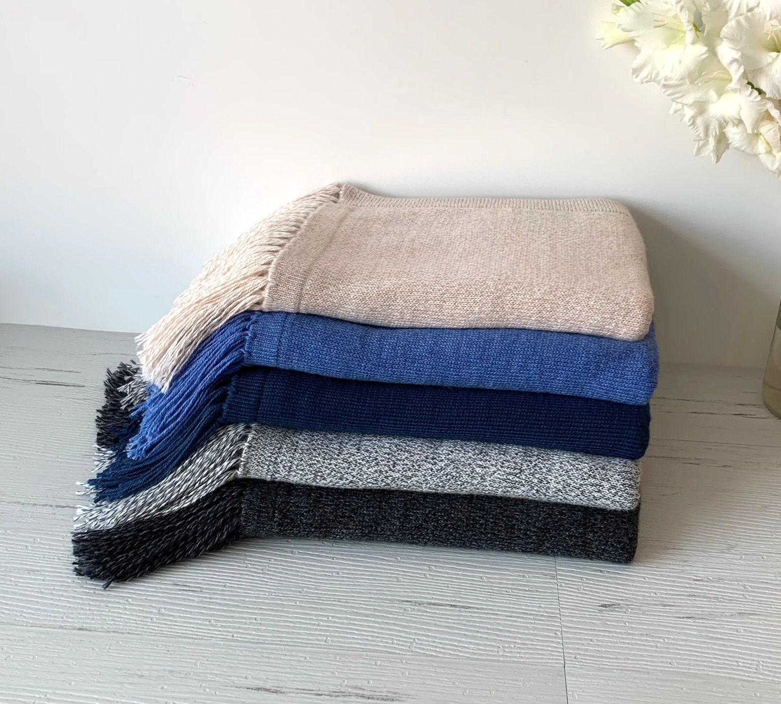 Handmade Throw Blanket Super Soft and Warm Alpaca Wool Blend Etsy