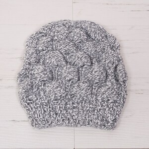 Hand Knit Slouchy Beanie, Alpaca Wool Blend Slouchy Beanie Women image 6