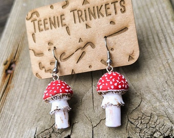 Mushroom Dangle Earrings