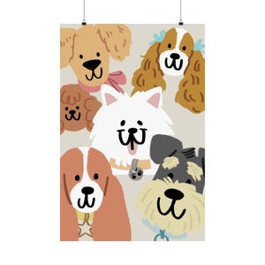 Decoración para amantes de los perros, impresiones artísticas de animales, regalos para dueños de perros, arte mural para cachorros, decoración del hogar para fiestas caninas.