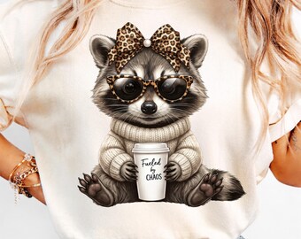Raccoon Fall Png, Retro Autumn racoon Design, Western Halftone Fall PNG, Farm Animal Autumn Shirt PNG