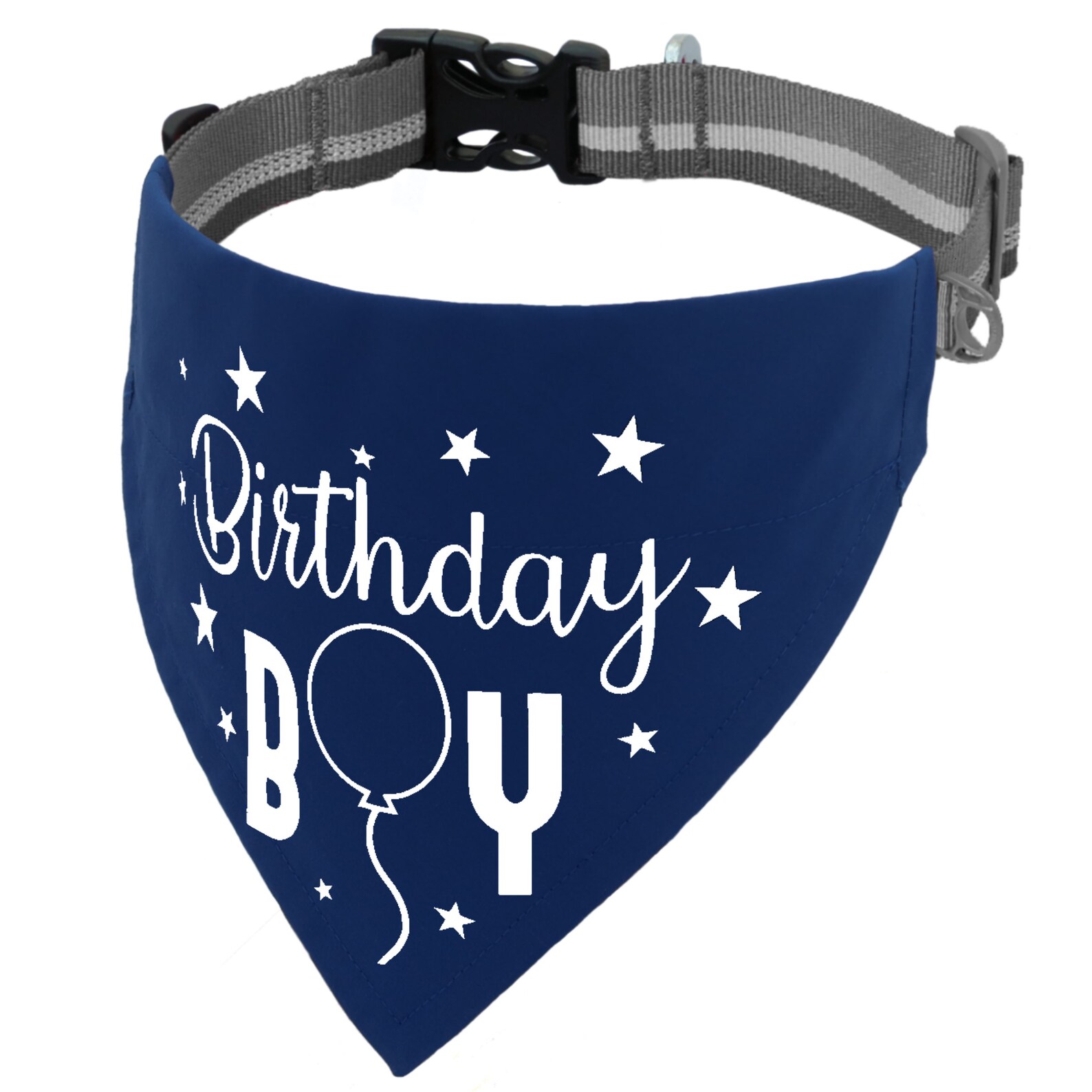 Happy Birthday Boy or Girl Dog Bandana Blue and Pink Slips Etsy UK