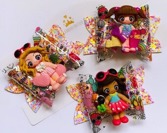 CLAY JELLYFISH Hair bow Decoration Embellishment