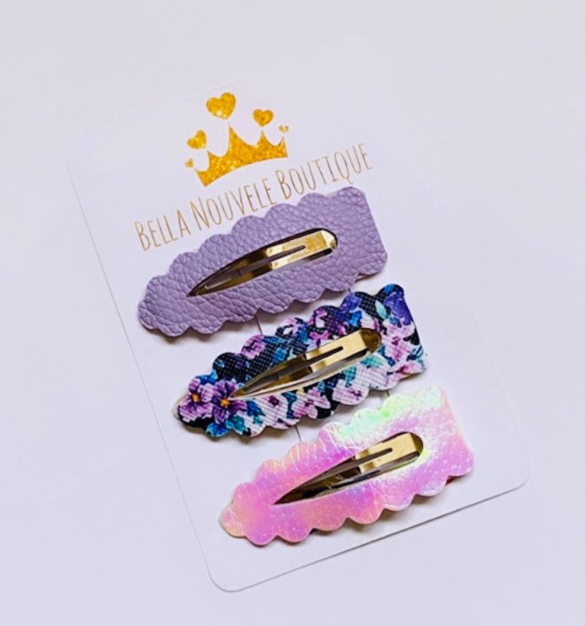 Girls Hair Clip SetGlitter Hair ClipsFloral Hair Etsy