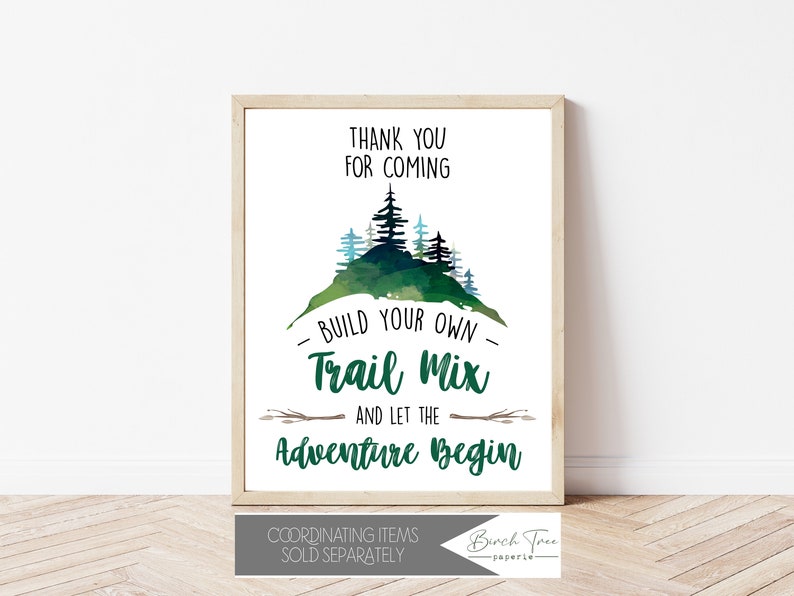 Adventure Birthday Invitation, INSTANT DOWNLOAD, Printable Outdoors Birthday Invite, Mountain Birthday, Camping Birthday Invite, 030 image 4