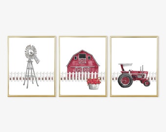 Barnyard Baby Nursery, Farm Nursery, Kids Room Prints, Farm Baby Nursery, Prints, Digital Download, 16x20 Prints, 143