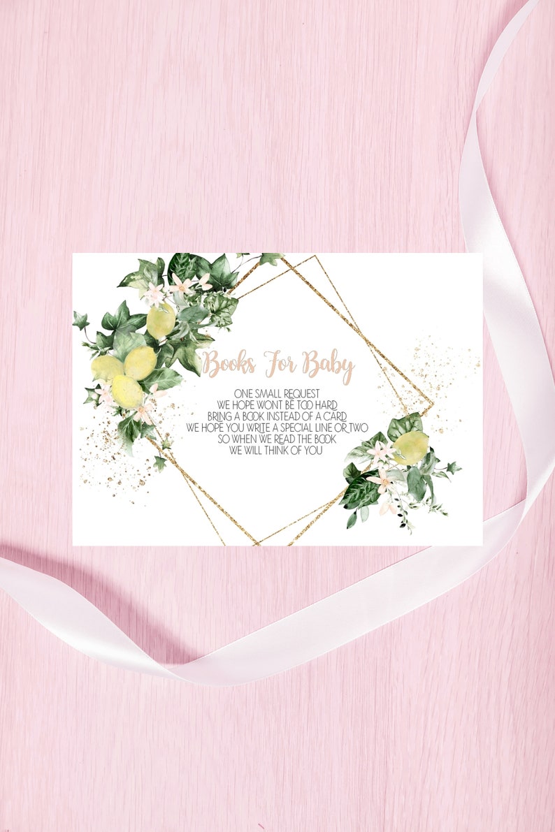 Books for Baby Citrus Baby Shower Grenery Baby Shower Books for Baby Girl Baby Shower Lemon Baby Shower Books for Baby Template 150