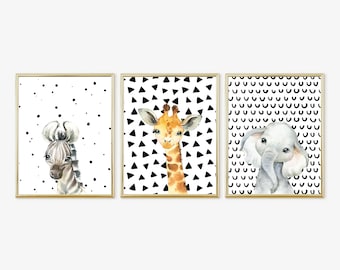 Safari Baby Kwekerij, Baby Boy Kwekerij, Boys Room Prints, Jungle Baby Nursery, Prints, Digital Download, 11x14 Prints, 113
