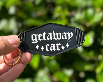Getaway Car Motel Keychain