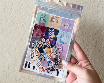 13 Pack Bluey Eras Tour Stickers, Taylor x Bluey Sticker Set for Laptop or Planner