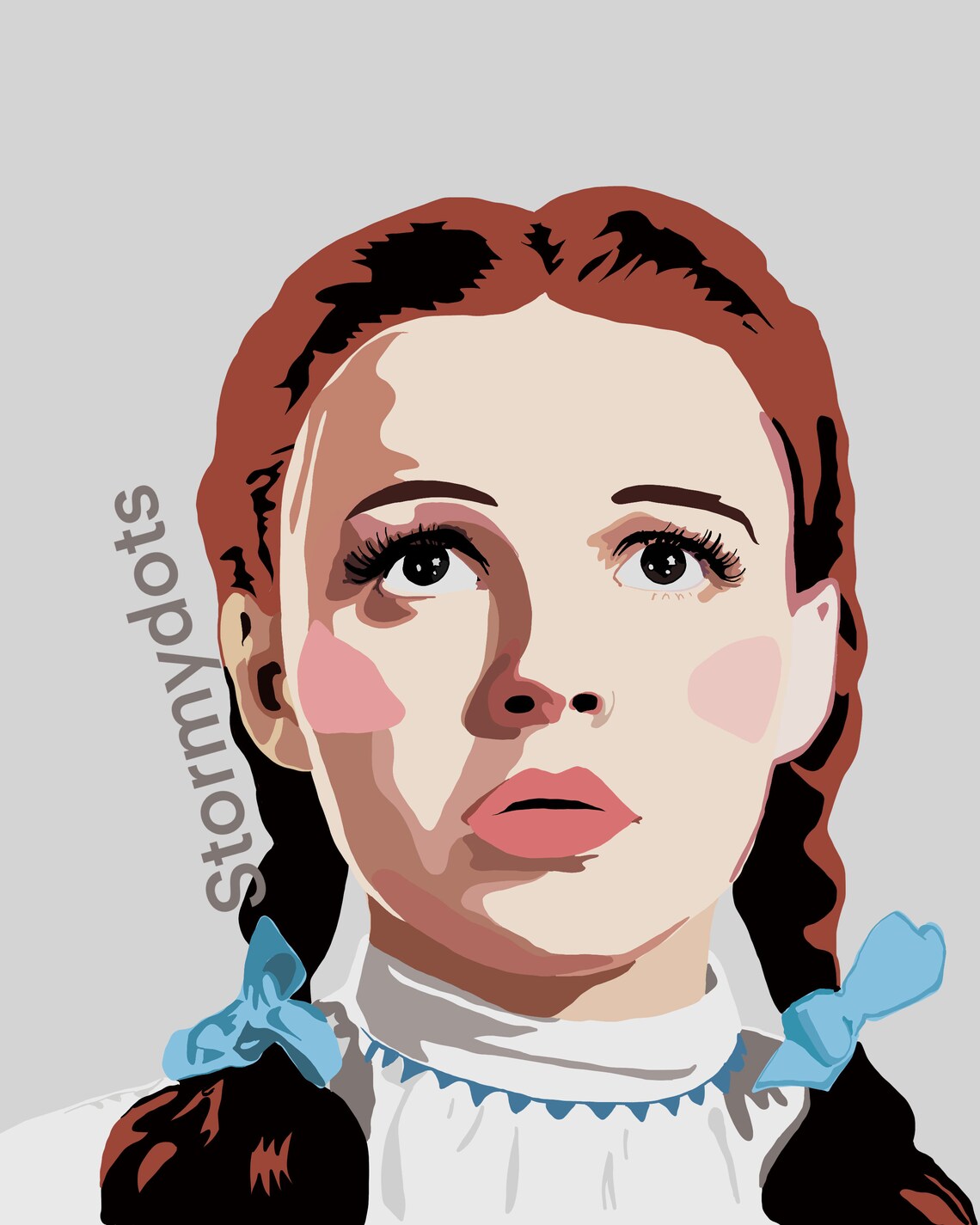 Wizard of ozDorothyprint of digital drawing Etsy