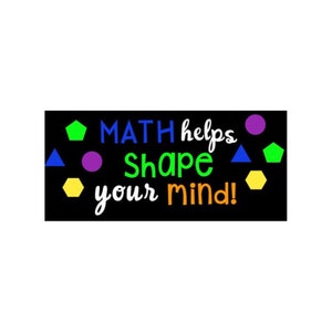 Math Bulletin Board Letters Back to School Bulletin Board Bulletin Board Letters Math Classroom Bulletin Board Classroom Door Decor image 3