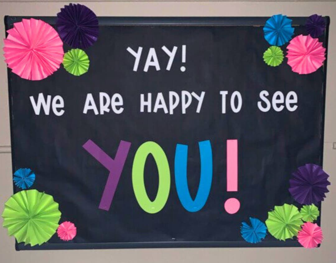 Bulletin Board Letters Back to School Bulletin Board Back