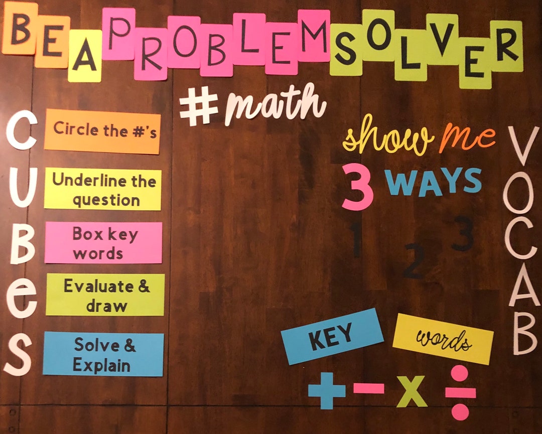 Math Bulletin Board | Problem Solving Bulletin Board | Back to School ...