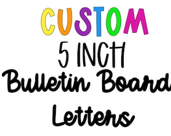 Bulletin Board Letters | 5 Inch Bulletin Board Letters | Back to School Bulletin Board | Teacher Bulletin Board | Custom Letters