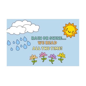 Teachers School Bulletin Board Cutouts | Spring Bulletin Board  | Welcome Back Library Bulletin Board | Teacher Classroom | Classroom Decor