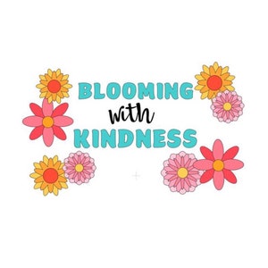 Teachers School Bulletin Board Cutouts | Spring Bulletin Board DIY Set  | Spring Classroom Door Decor| Bloom with Kindness | Classroom Decor