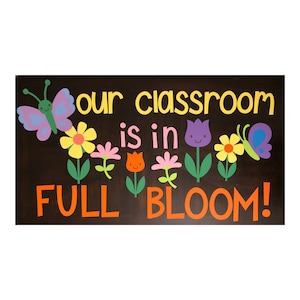 Spring Bulletin Board Teachers School Bulletin Board Cutouts Back to School Bulletin Board Fall Bulletin Board Kit Classroom Decor image 1