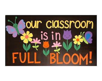 Spring Bulletin Board | Teachers School Bulletin Board Cutouts | Back to School Bulletin Board | Fall Bulletin Board Kit |Classroom Decor