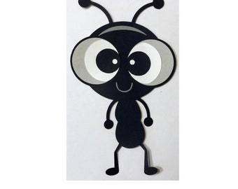 Ant gestanst, cardstock mier, mier gestanst, mier plakboekstuk, mier feestdecoratie, mier gestanst voor kaart