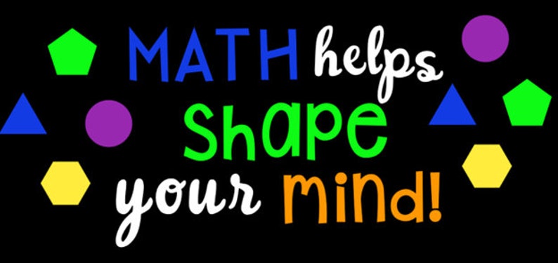 Math Bulletin Board Letters Back to School Bulletin Board Bulletin Board Letters Math Classroom Bulletin Board Classroom Door Decor image 2