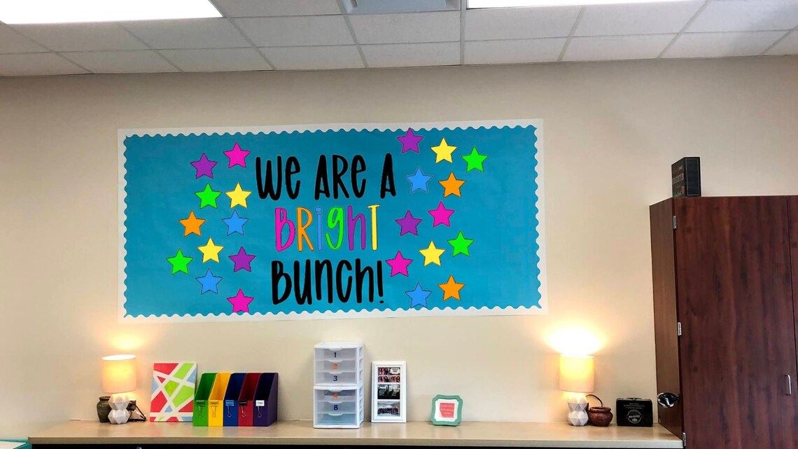 School Bulletin Board Letters teacher Bulletin Board We Are Etsy