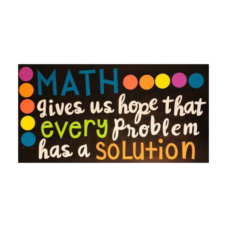 Math Bulletin Board Kit Back to School Bulletin Board Math Classroom Bulletin Board Back to School Bulletin Board Classroom Door image 2