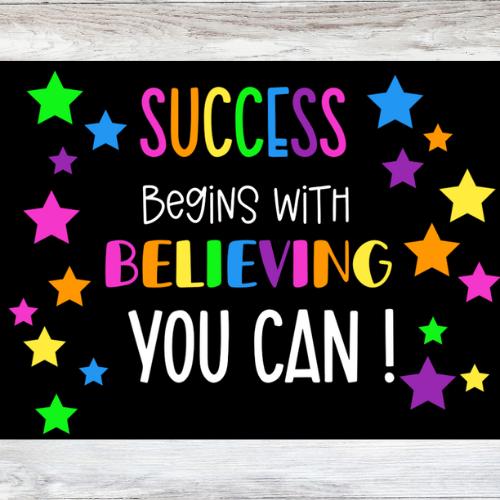 Bulletin Board Letters | Back to School Bulletin Board | Precut Ready Made Bulletin Board  | Classroom Décor | Success Classroom Door Decor