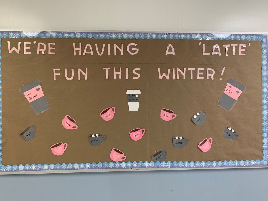 Winter Teachers School Bulletin Board Cutouts Winter Etsy
