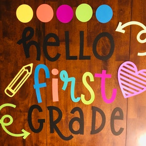 Back to School Bulletin Board Set | Teachers School Bulletin Board Cutouts  Set | Bulletin Board Letters | Fall Classroom Decorations