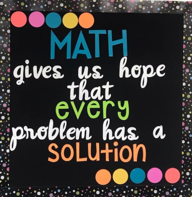 Math Bulletin Board Kit Back to School Bulletin Board Math Classroom Bulletin Board Back to School Bulletin Board Classroom Door image 1