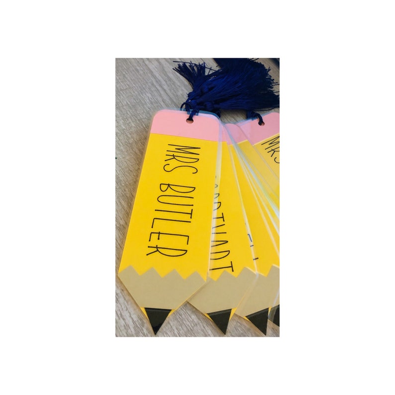 Teacher Book Mark Library Name Tag Teachers School Etsy Teacher Book Mark Library Name Tag Teachers School Etsy
