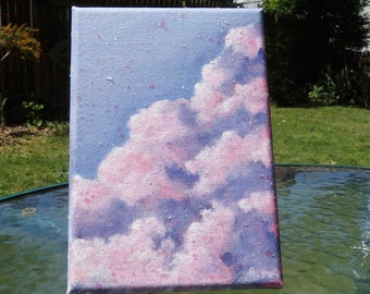Small Pink Painting Etsy