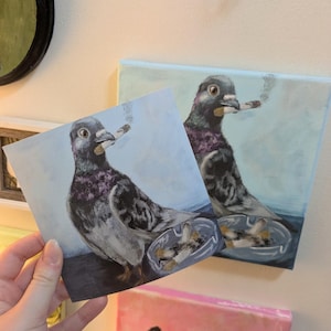 Smoking Pigeon - Etsy